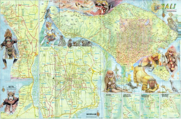 Карта Бали (фронт)