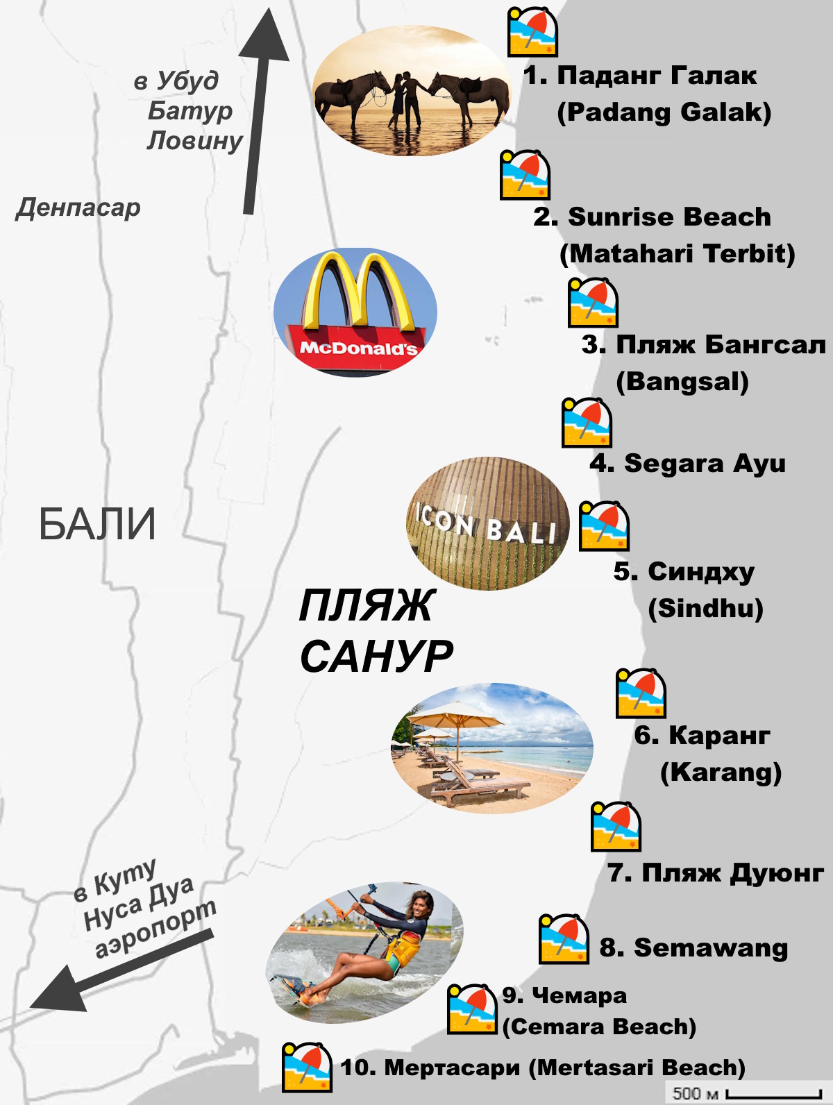 Пляж Санур Пляж Санур